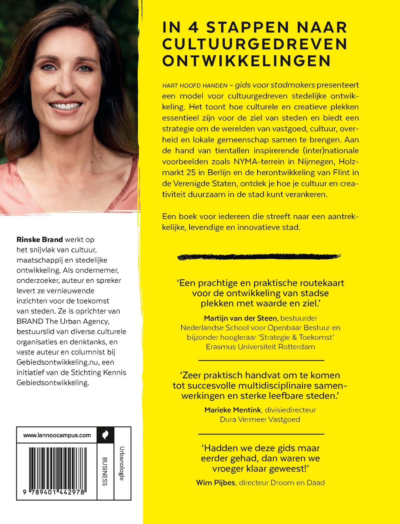 Achterkant van Hart hoofd handen - gids voor stadmakers