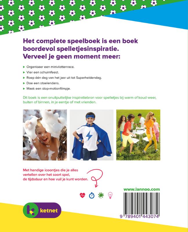 Achterkant van Het complete Ketnet speelboek