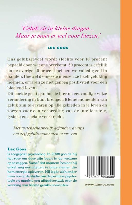 Achterkant van Kleine momenten van geluk