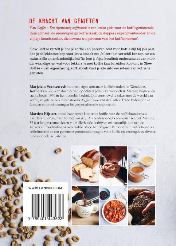 Achterkant van Slow coffee