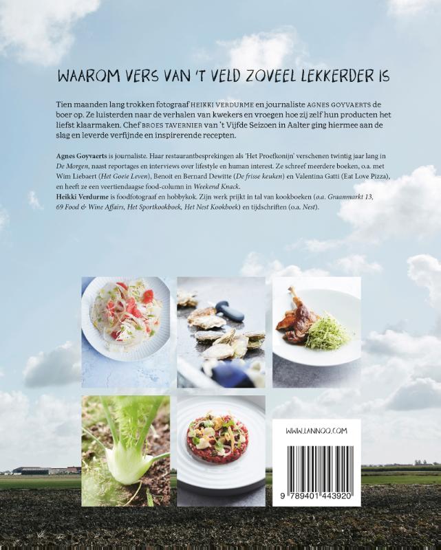 Achterkant van Vers van 't veld