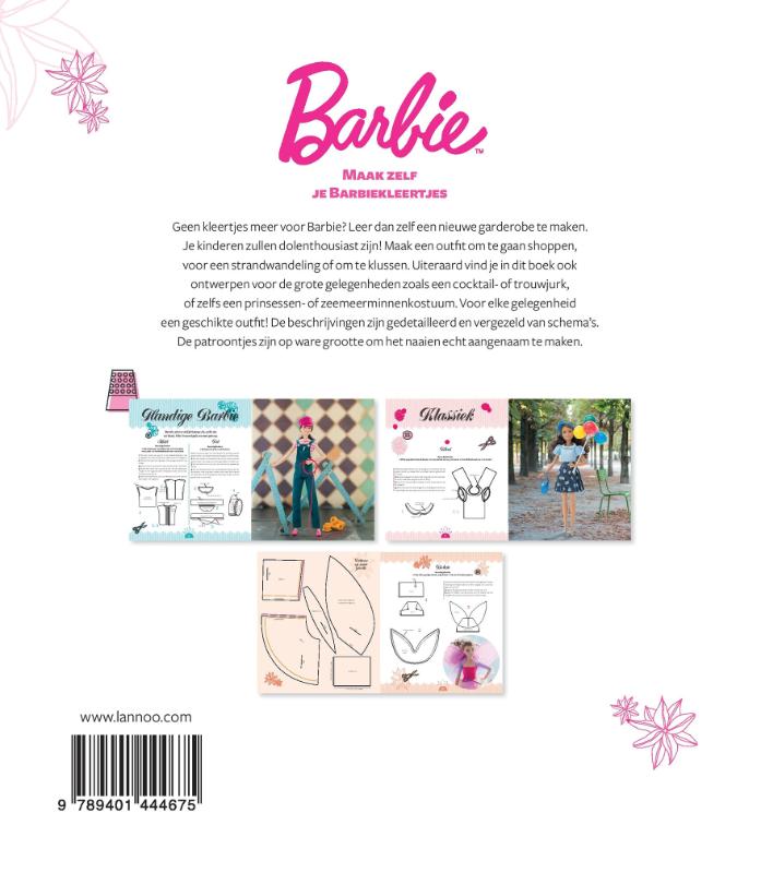 Achterkant van Maak zelf je Barbiekleertjes