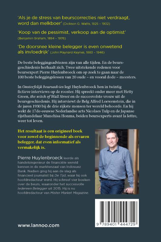 Achterkant van Onsterfelijk beursadvies