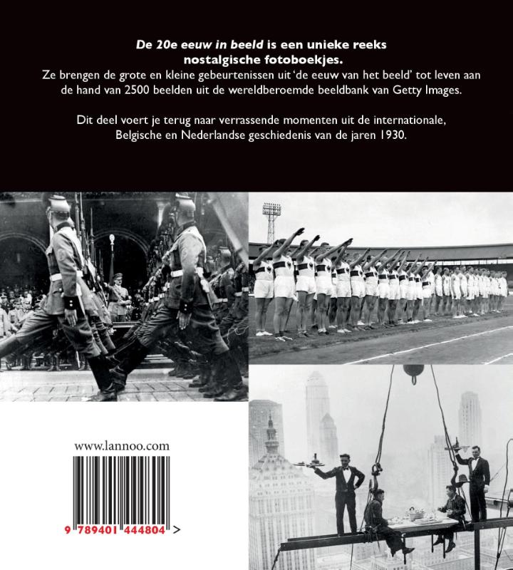 Achterkant van De jaren 1930
