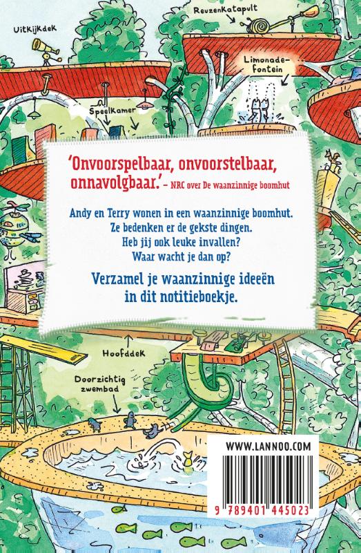 Achterkant van Het waanzinnige ideeënboek