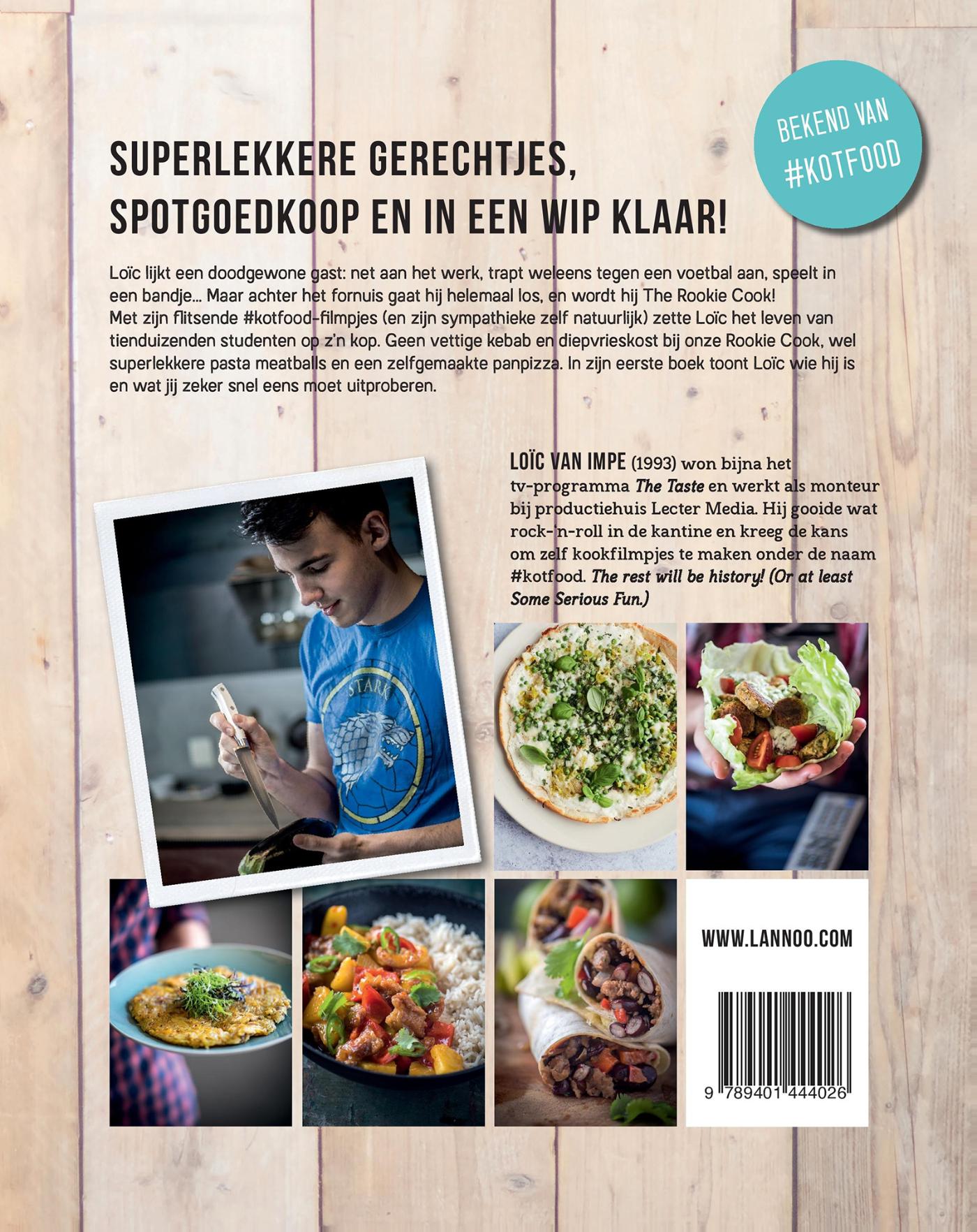 Achterkant van Loïc The Rookie Cook