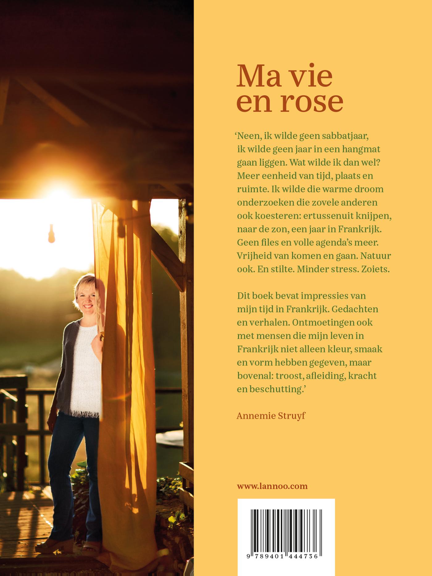 Achterkant van Ma vie en rose