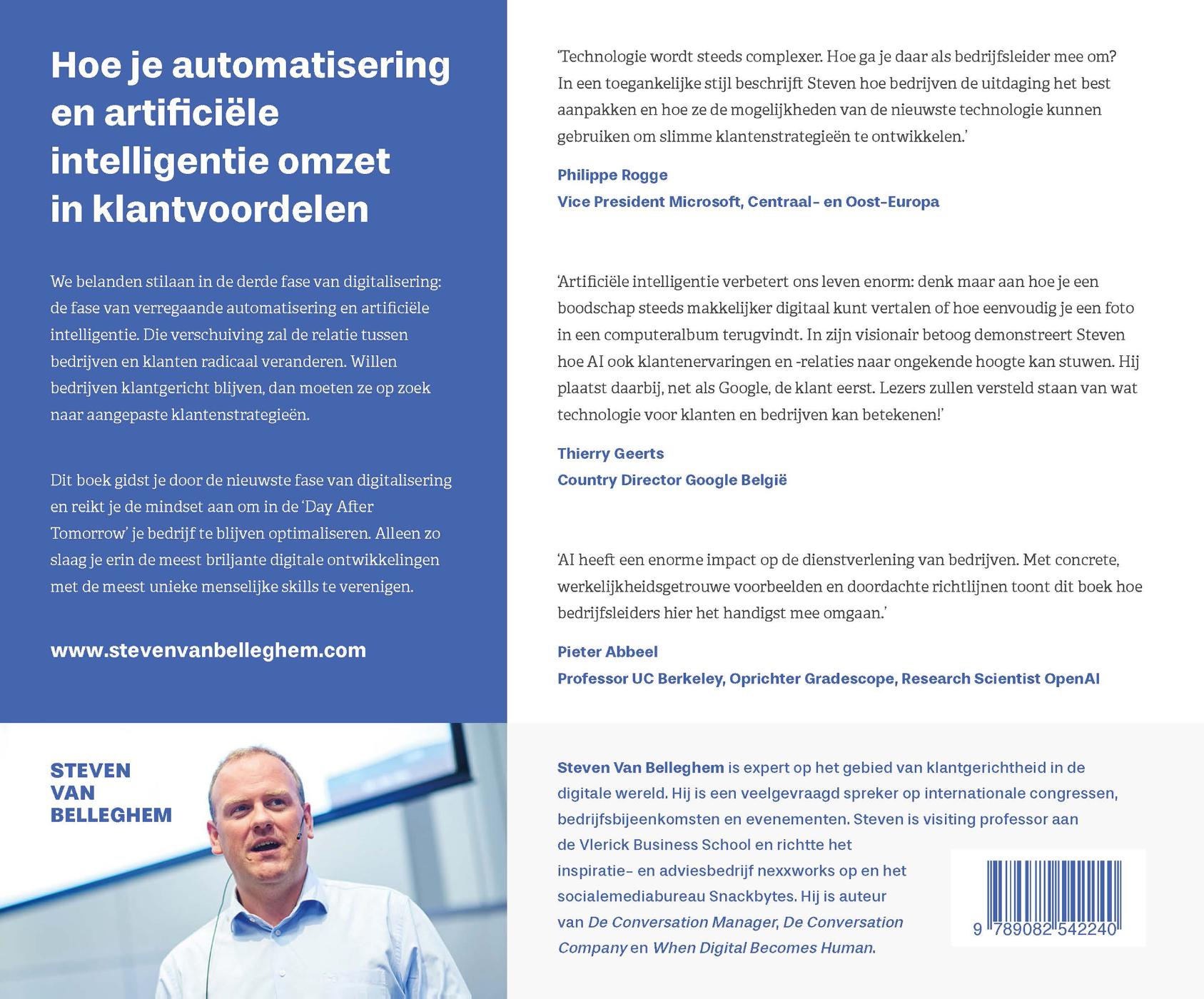 Achterkant van Customers the day after tomorrow