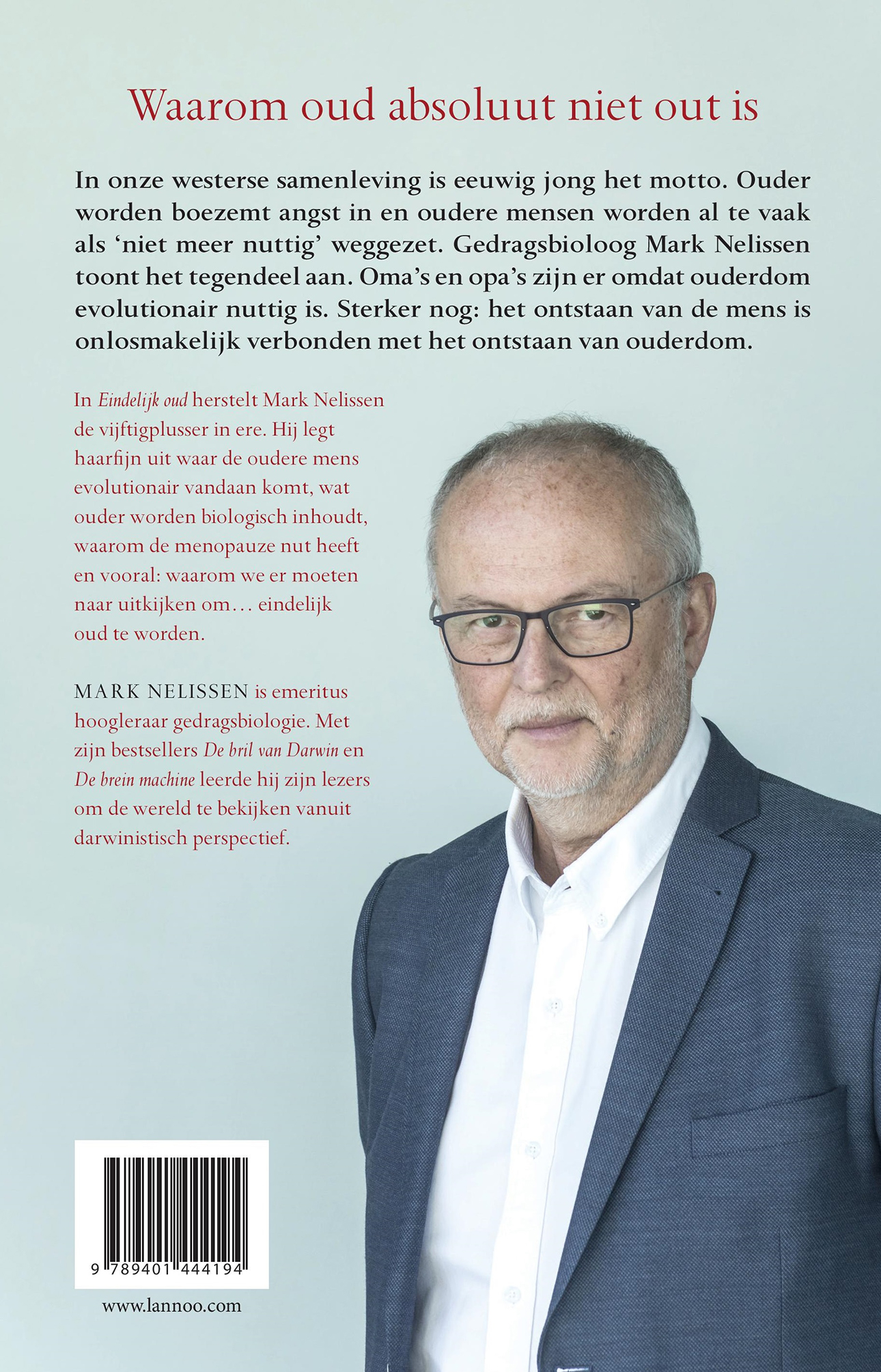 Achterkant van Eindelijk oud
