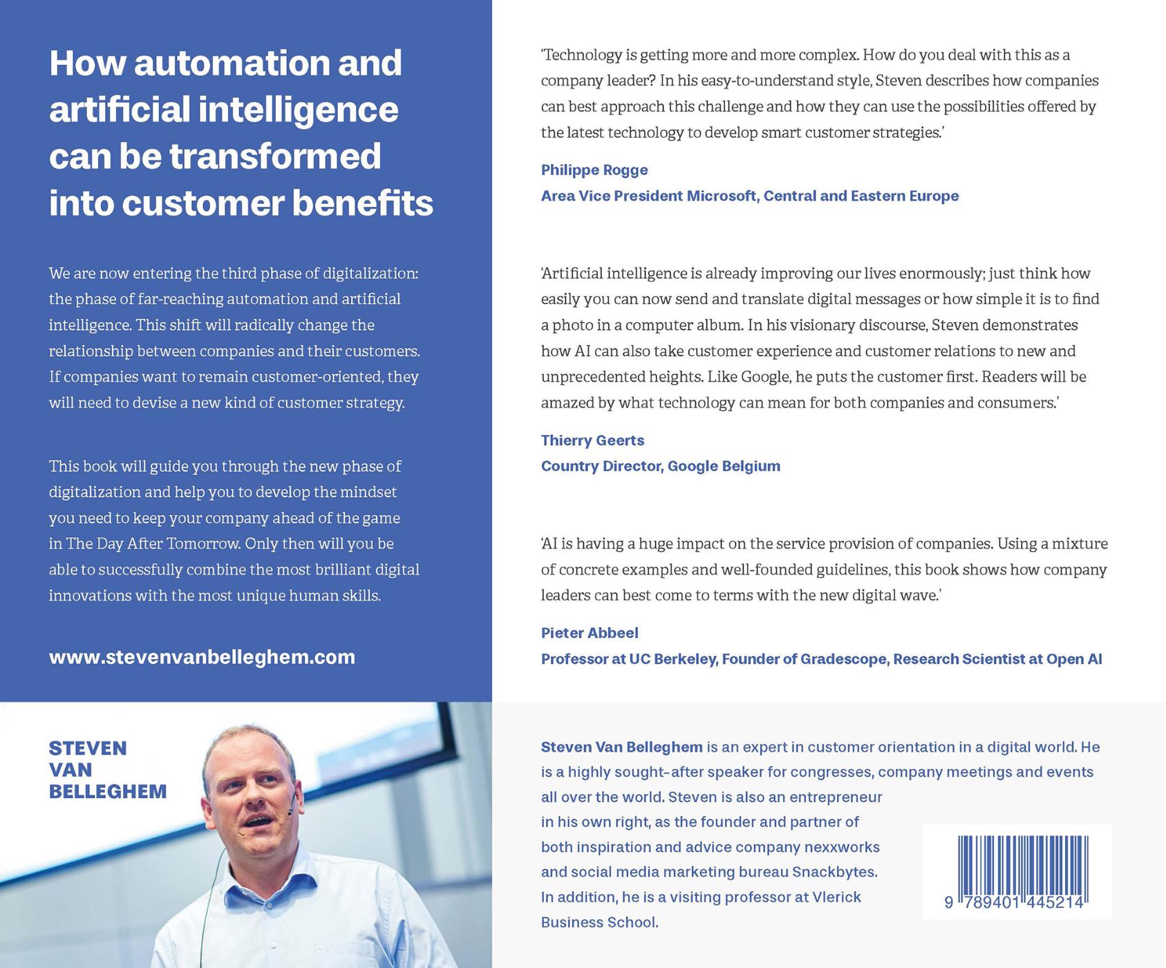 Achterkant van Customers the day after tomorrow