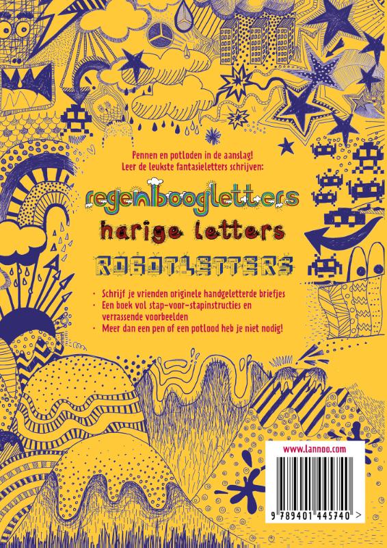 Achterkant van Het ultieme handlettering boek voor kinderen