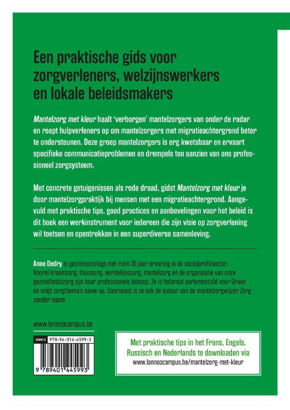 Achterkant van Mantelzorg met kleur