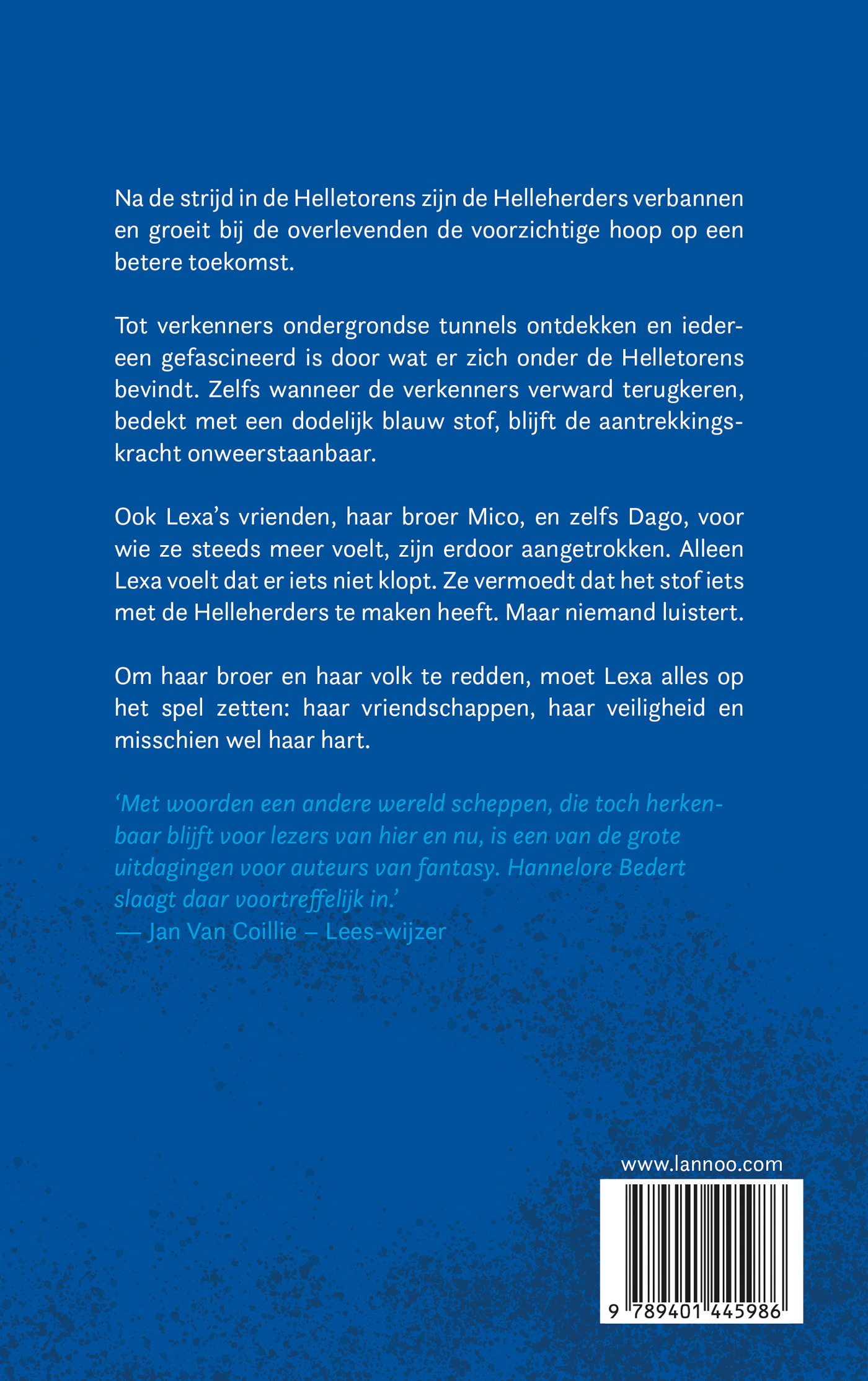 Achterkant van De Helletorens - Het blauwe hart