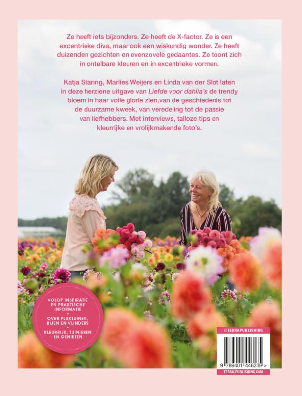 Achterkant van Liefde voor dahlia's
