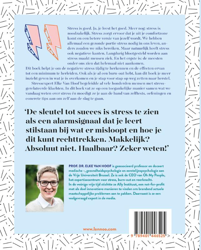 Achterkant van Eerste hulp bij stress & burn-out