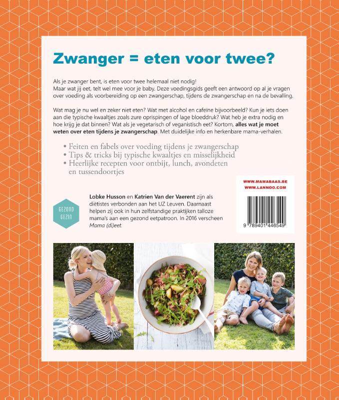 Achterkant van Eten als je zwanger bent
