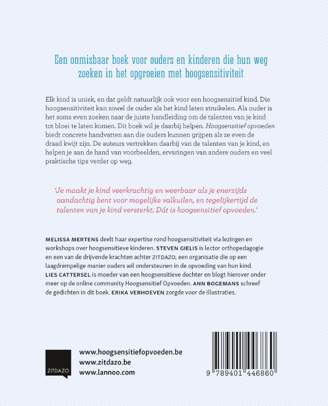 Achterkant van Hoogsensitief opvoeden