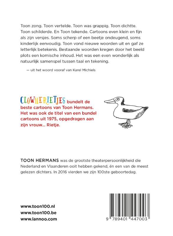 Achterkant van Clownerietjes