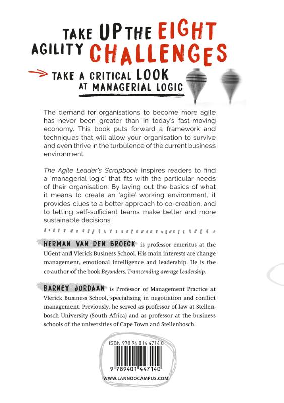 Achterkant van The Agile Leader's Scrapbook