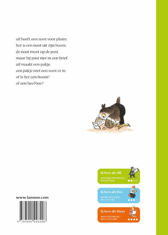 Achterkant van De boom van uil