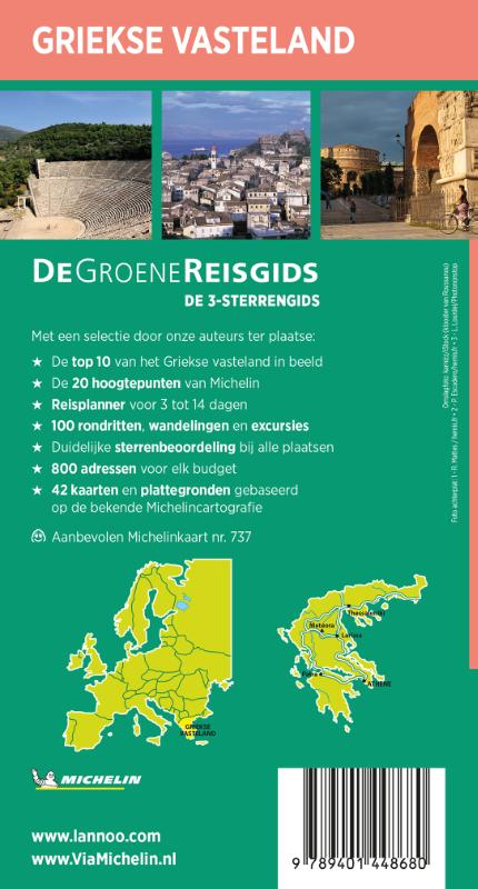 Achterkant van Griekse vasteland