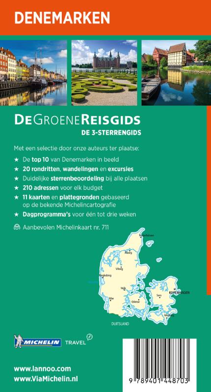 Achterkant van De Groene Reisgids - Denemarken