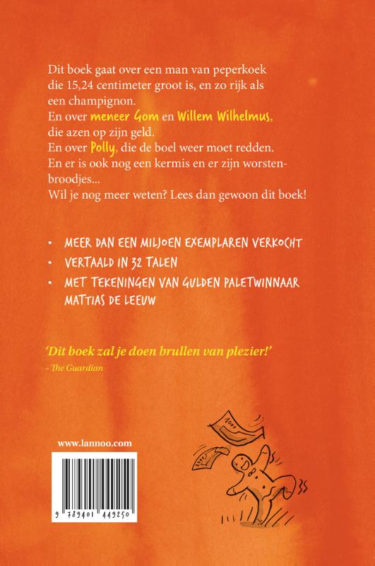 Achterkant van De verschrikkelijke meneer Gom en de peperkoekmiljonair