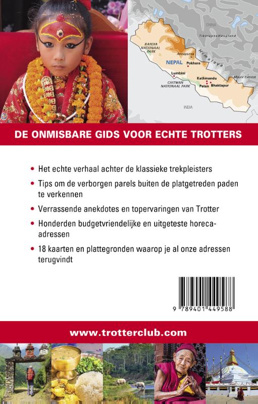 Achterkant van Trotter Nepal