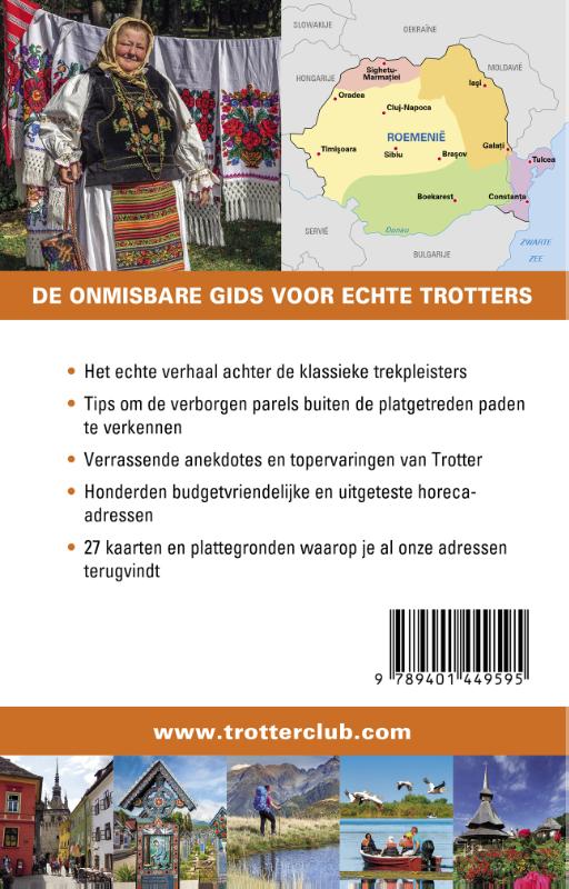 Achterkant van Trotter Roemenië