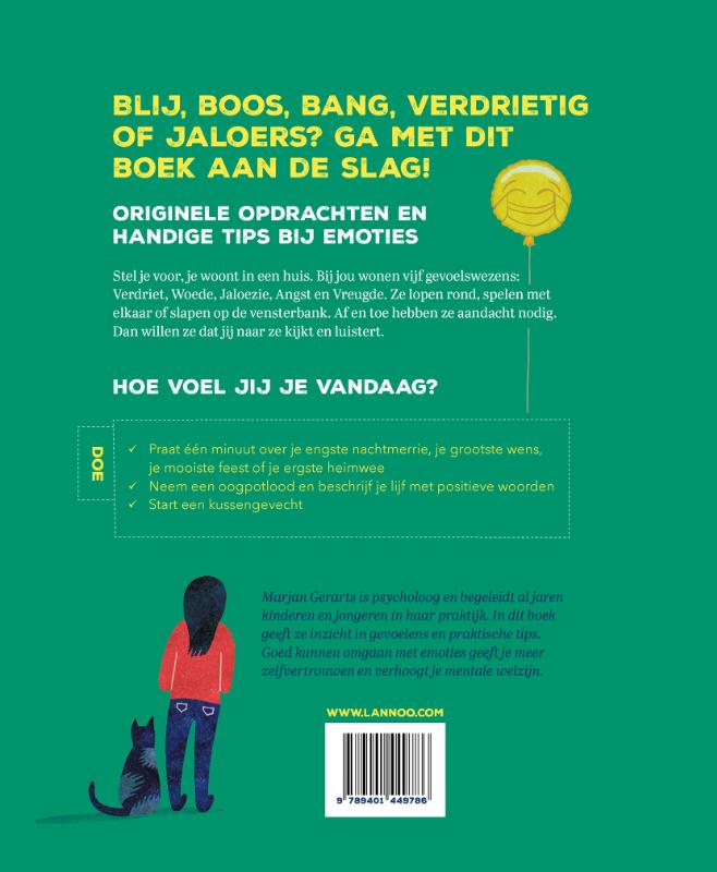 Achterkant van Een boek vol gevoelens en 1 goudvis