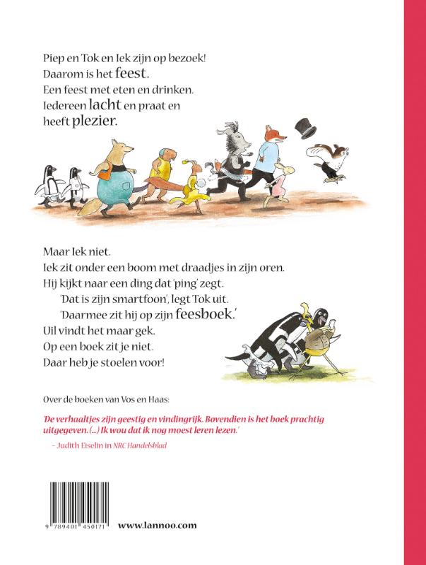 Achterkant van Vos en Haas Feestboek