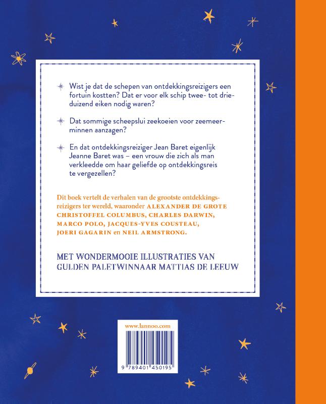 Achterkant van Buitengewone ontdekkingsreizigers