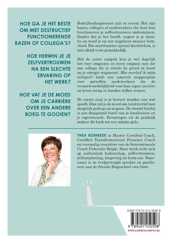 Achterkant van Hoe overleef ik mijn collega's?