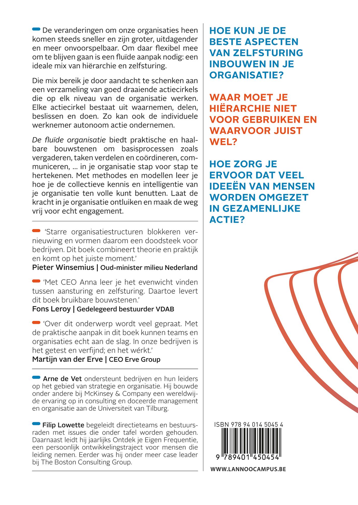 Achterkant van De fluïde organisatie