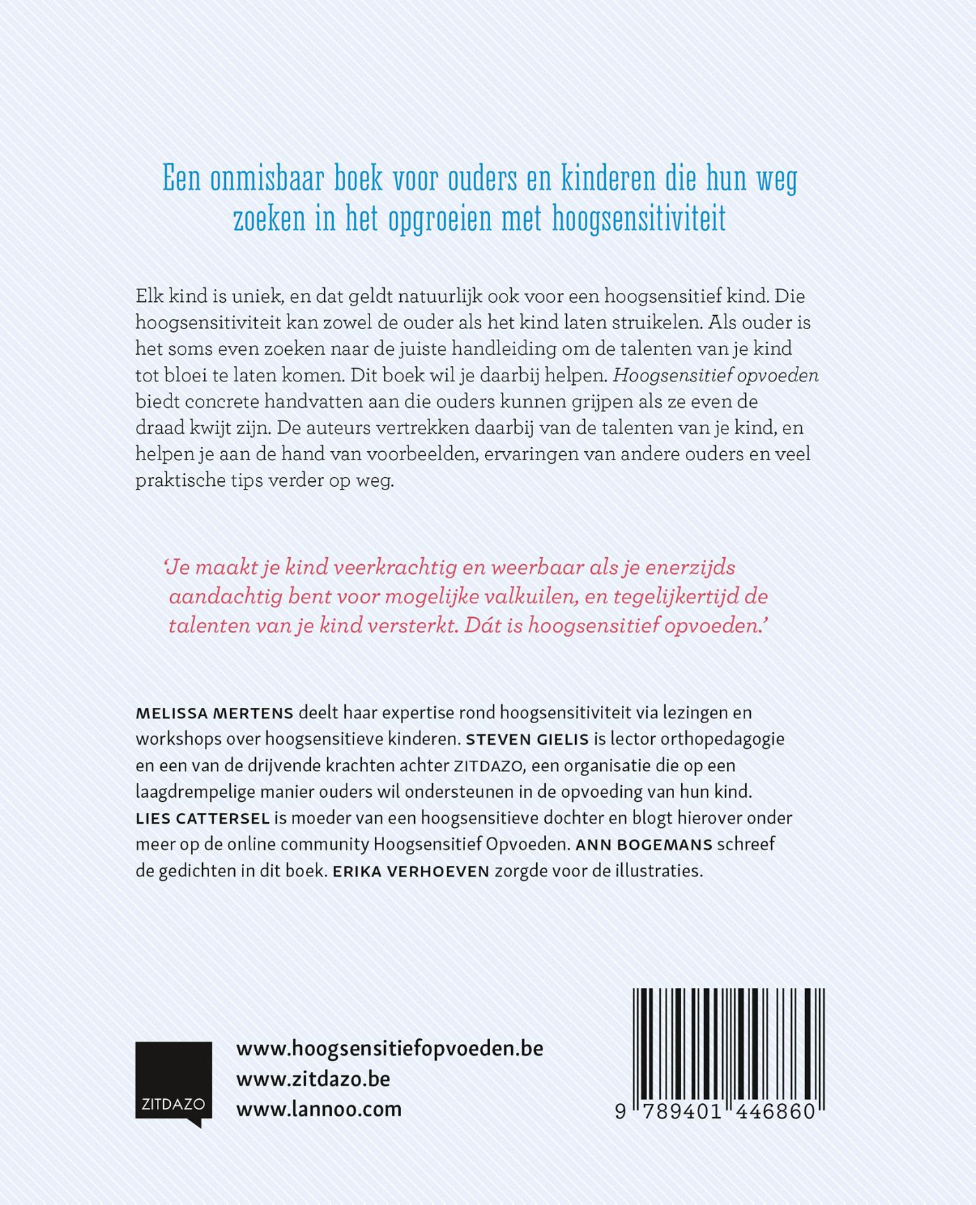 Achterkant van Hoogsensitief opvoeden