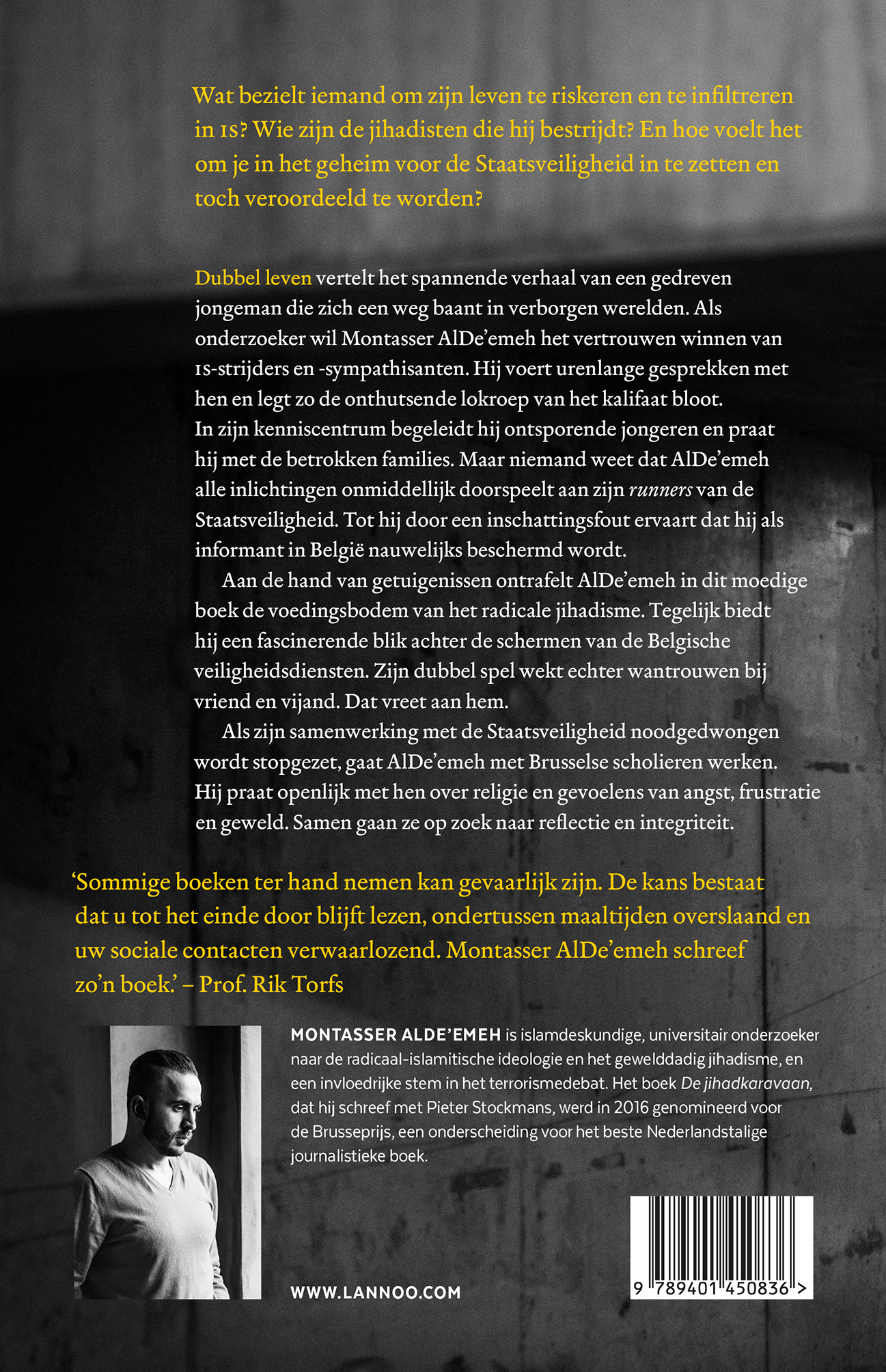 Achterkant van Dubbel leven