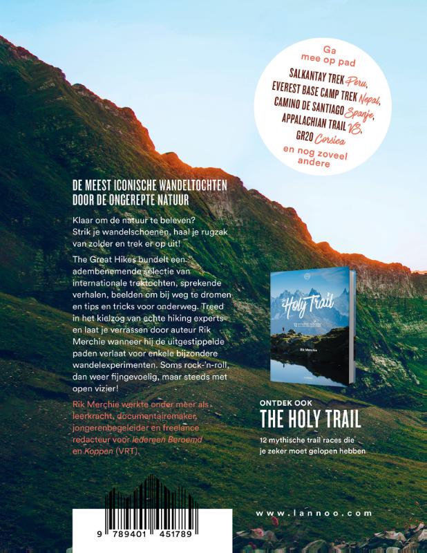 Achterkant van The great hikes