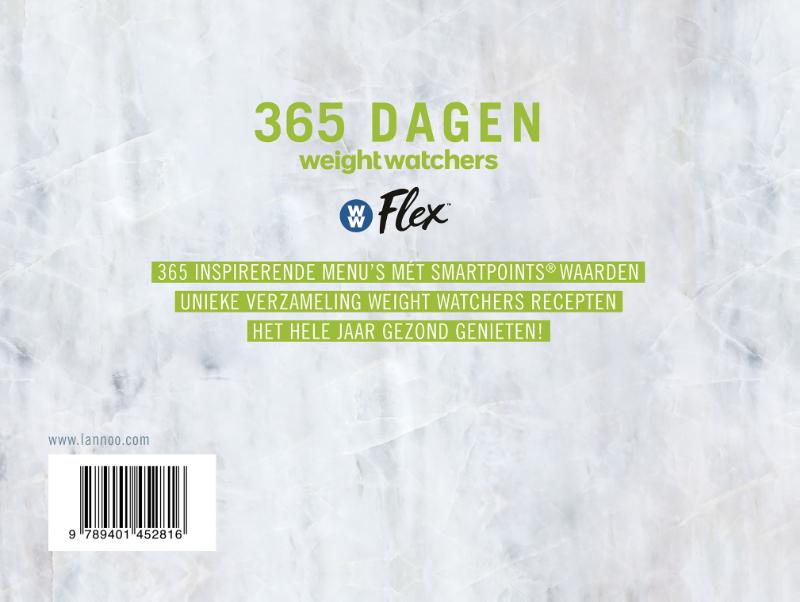 Achterkant van 365 dagen Weight Watchers