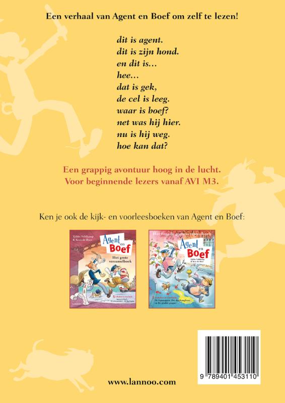 Achterkant van Agent en Boef - lol in de lucht