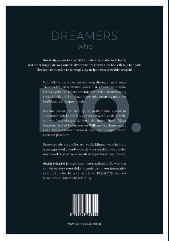 Achterkant van Dreamers who do