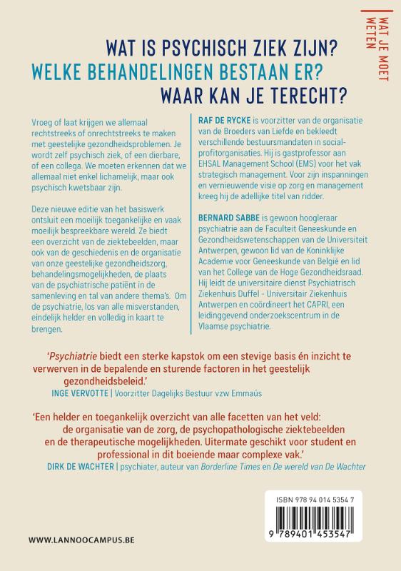 Achterkant van Psychiatrie