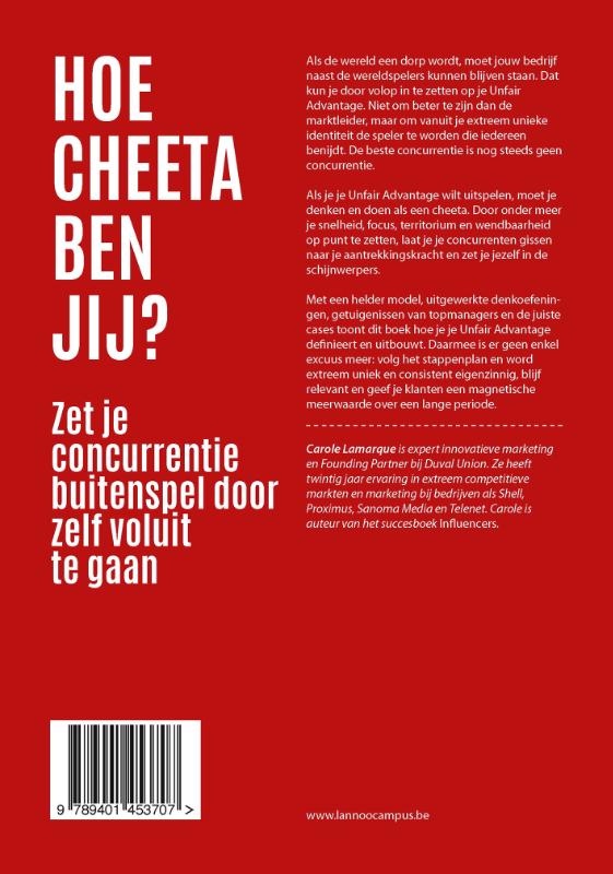 Achterkant van Unfair advantage