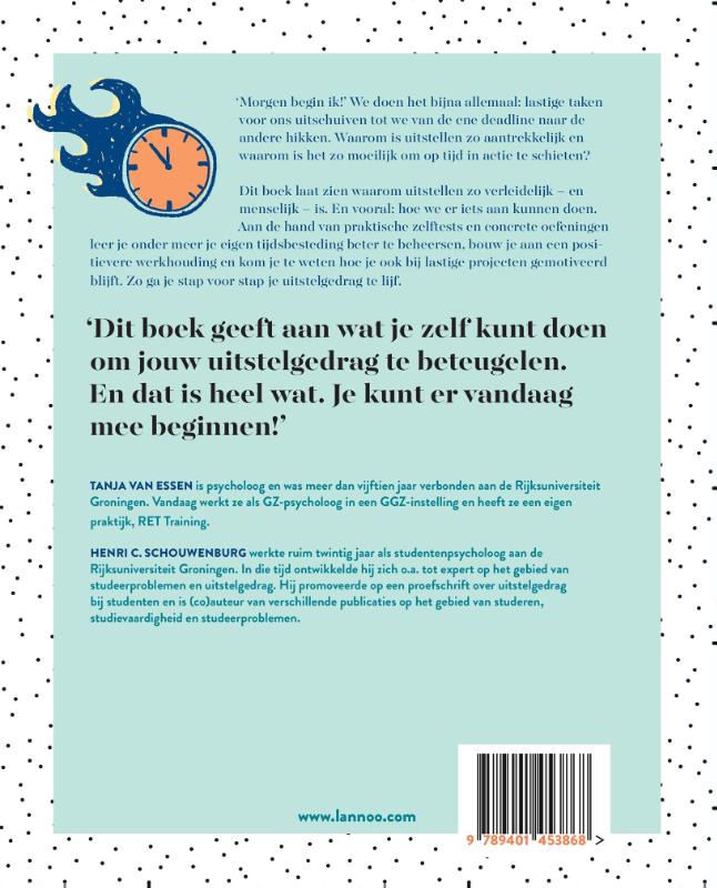 Achterkant van Eerste hulp bij uitstelgedrag