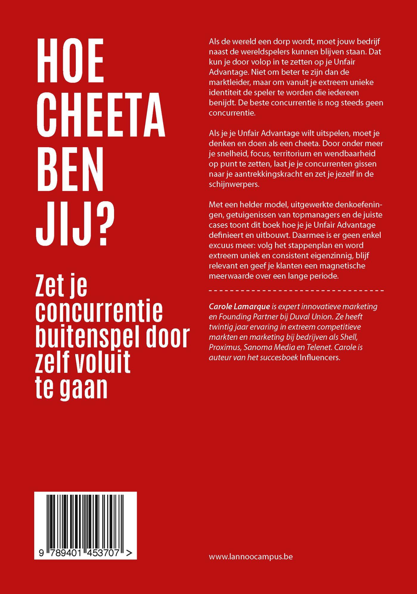 Achterkant van Unfair advantage