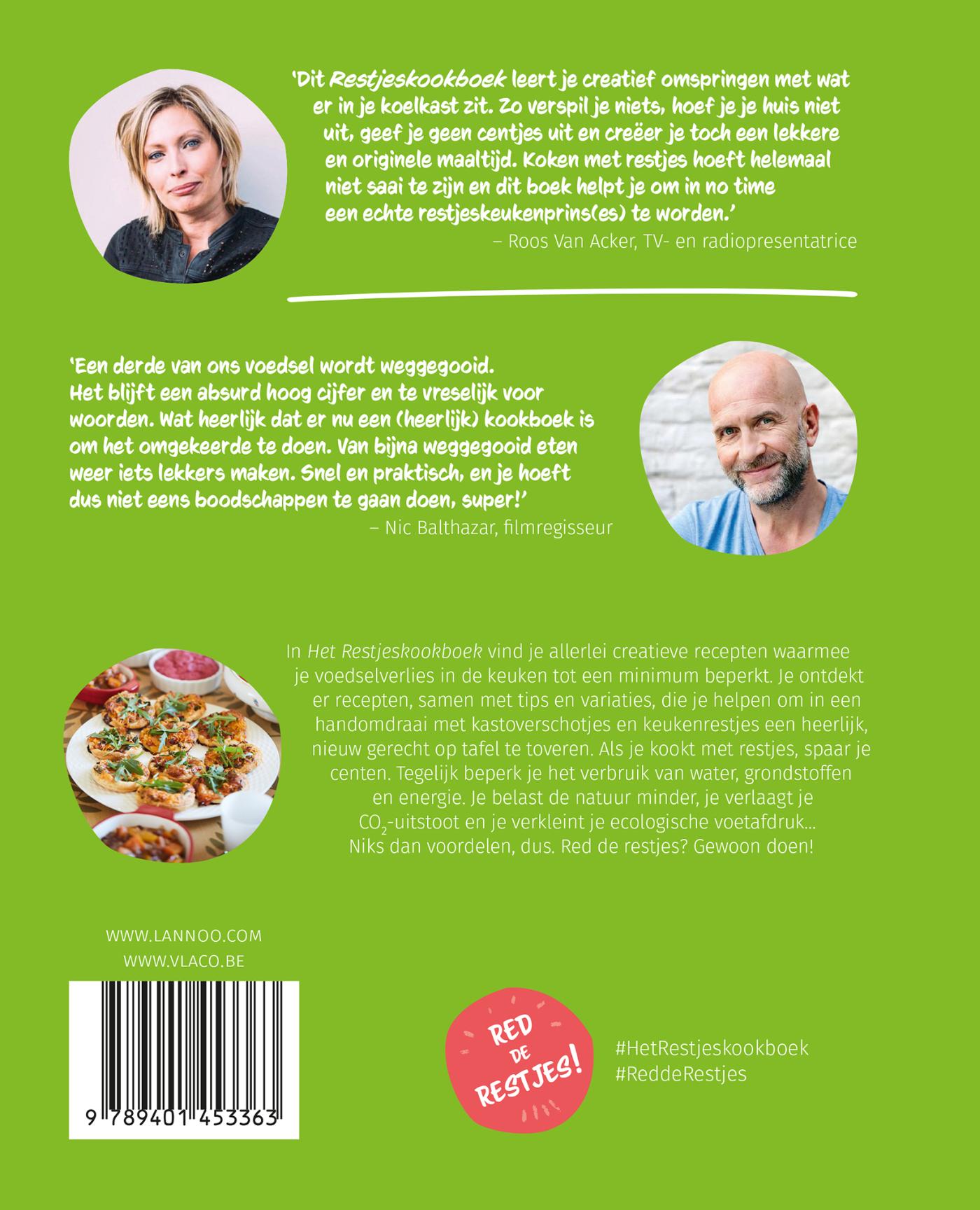 Achterkant van Het restjeskookboek