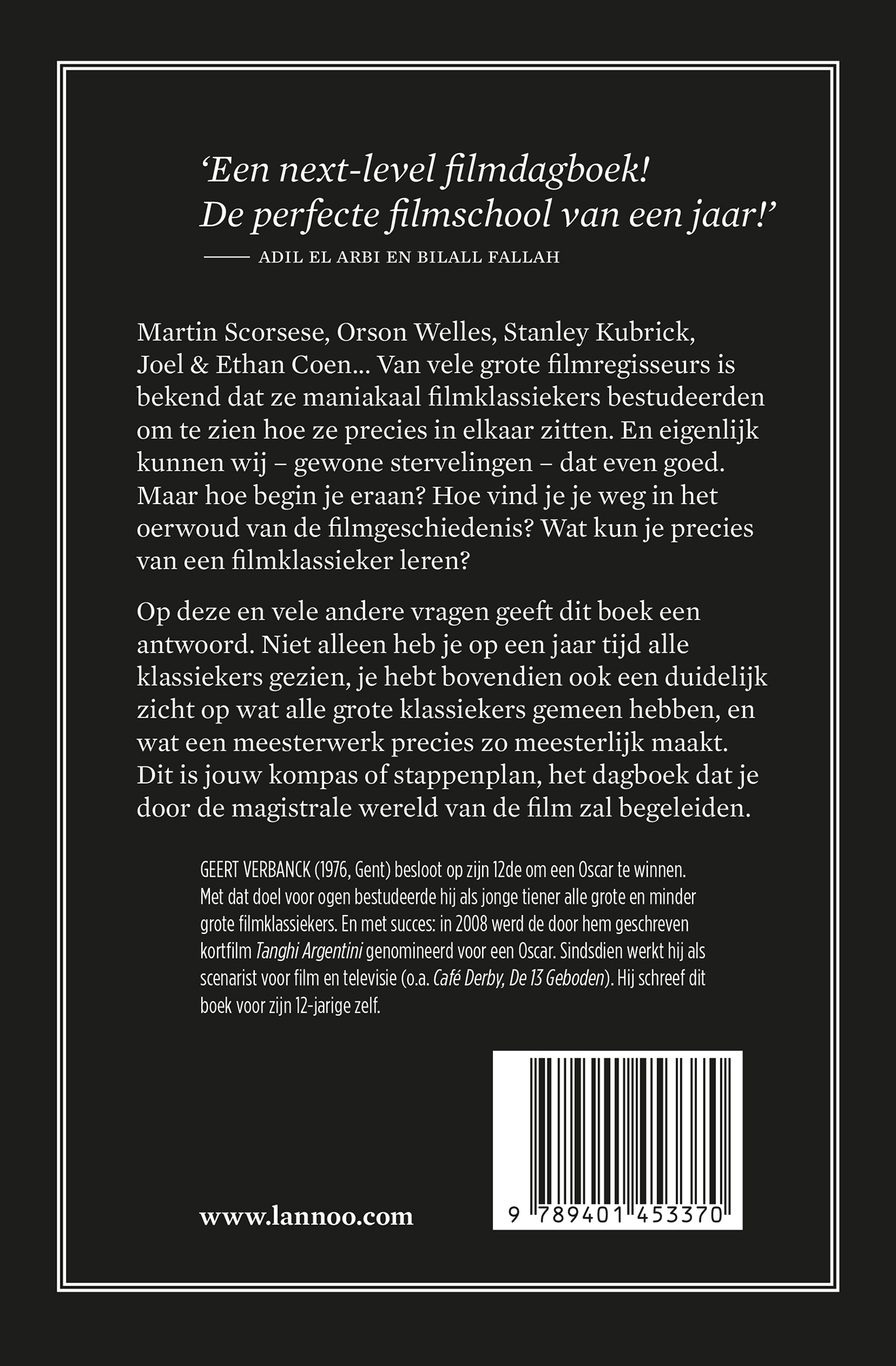 Achterkant van 365 films die je gezien moet hebben