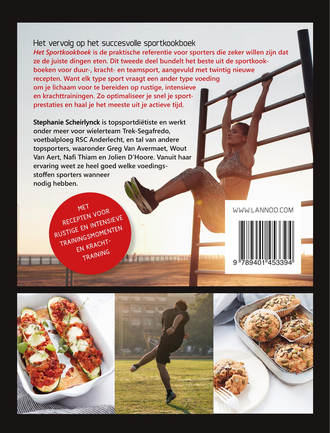 Achterkant van Het ultieme sportkookboek