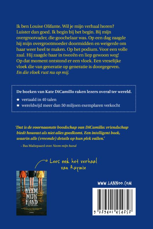 Achterkant van De vloek van de Vliegende Olifantes