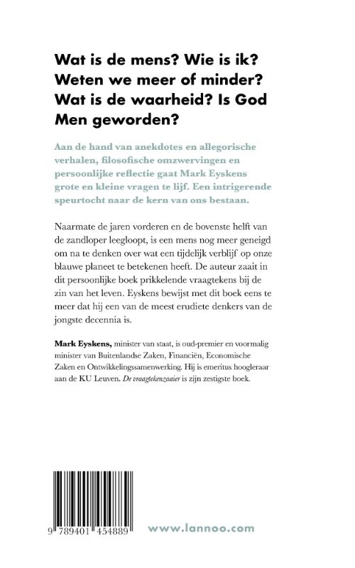 Achterkant van De vraagtekenzaaier