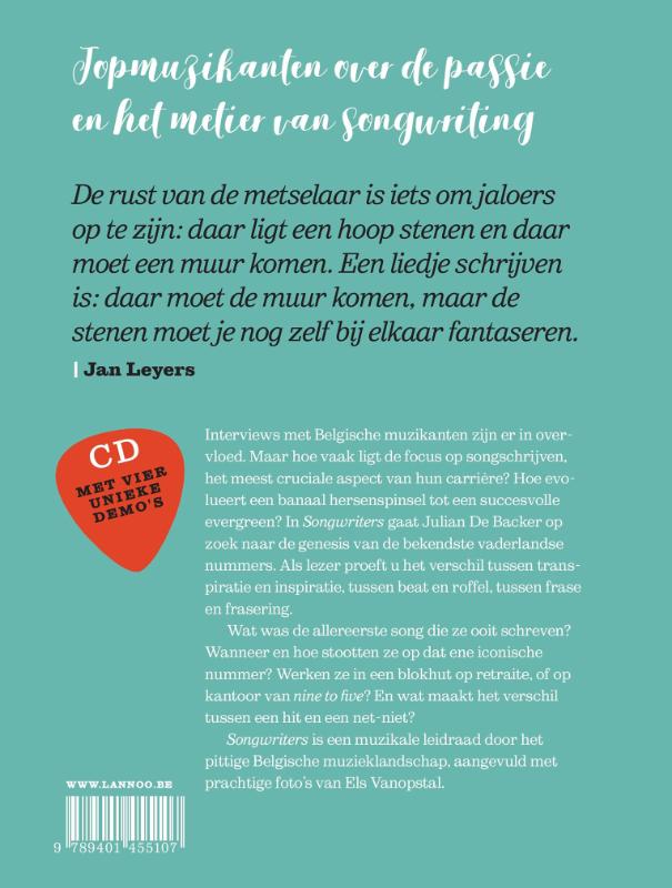 Achterkant van Songwriters
